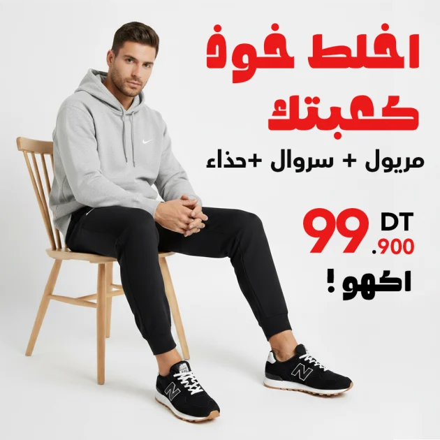 Ensemble Nike +NB gris