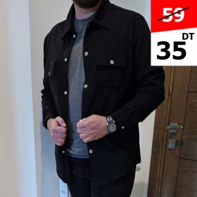 Veste chemise noir